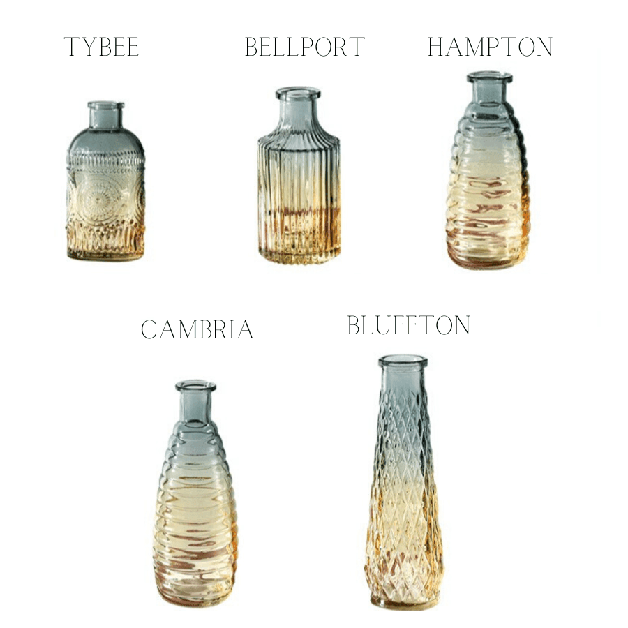 Gradient Glass Bottle Vases
